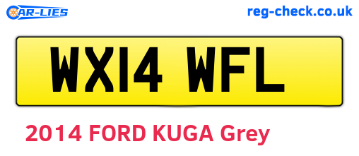WX14WFL are the vehicle registration plates.