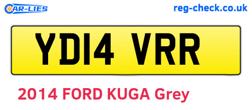 YD14VRR are the vehicle registration plates.