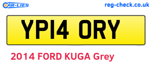 YP14ORY are the vehicle registration plates.