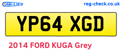 YP64XGD are the vehicle registration plates.