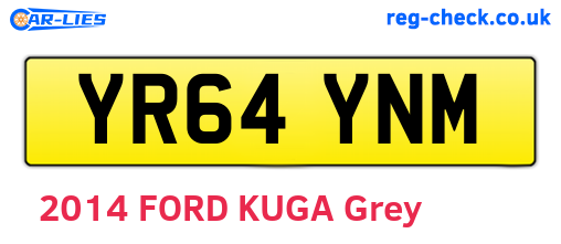 YR64YNM are the vehicle registration plates.