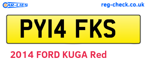 PY14FKS are the vehicle registration plates.