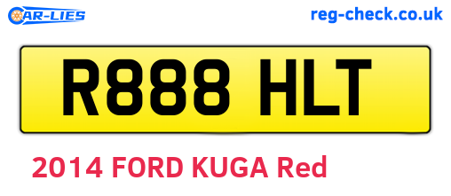 R888HLT are the vehicle registration plates.