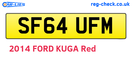 SF64UFM are the vehicle registration plates.