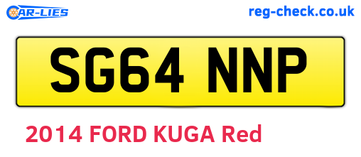 SG64NNP are the vehicle registration plates.