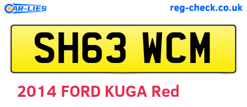SH63WCM are the vehicle registration plates.