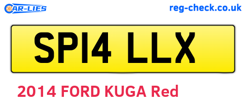 SP14LLX are the vehicle registration plates.