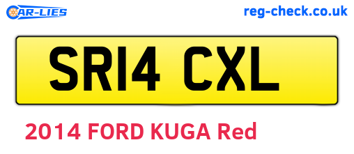 SR14CXL are the vehicle registration plates.