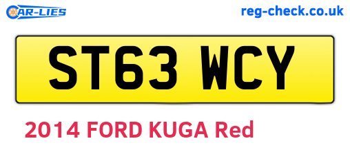 ST63WCY are the vehicle registration plates.