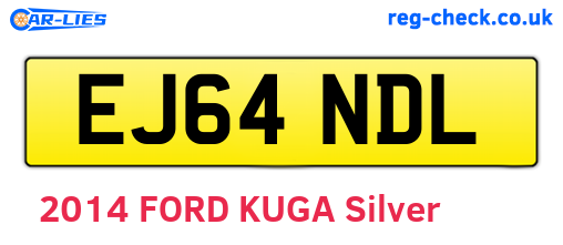 EJ64NDL are the vehicle registration plates.