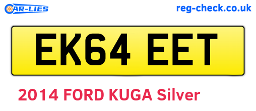 EK64EET are the vehicle registration plates.