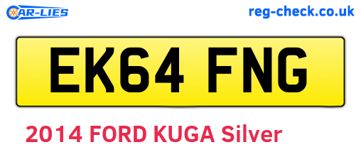 EK64FNG are the vehicle registration plates.