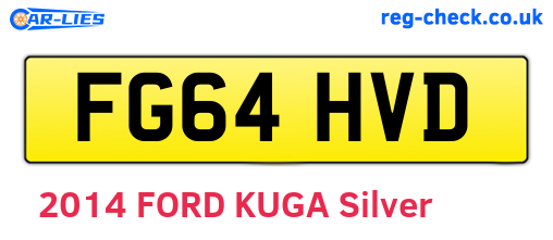 FG64HVD are the vehicle registration plates.