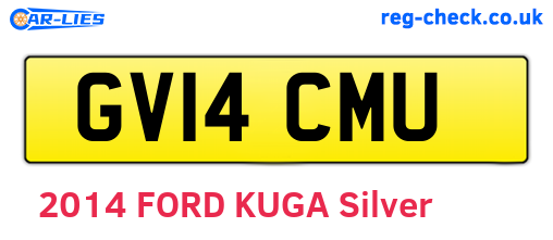 GV14CMU are the vehicle registration plates.