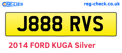 J888RVS are the vehicle registration plates.