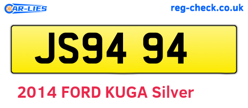 JS9494 are the vehicle registration plates.