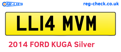 LL14MVM are the vehicle registration plates.