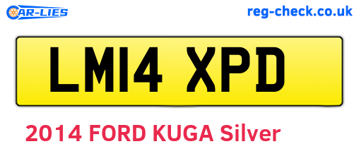 LM14XPD are the vehicle registration plates.