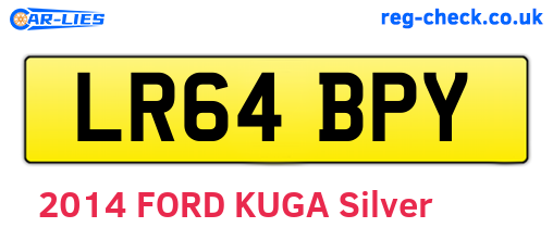 LR64BPY are the vehicle registration plates.