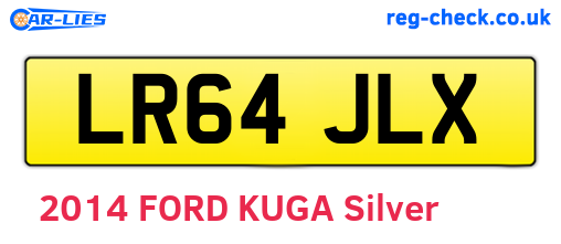LR64JLX are the vehicle registration plates.