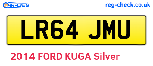 LR64JMU are the vehicle registration plates.