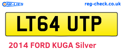 LT64UTP are the vehicle registration plates.