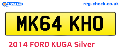 MK64KHO are the vehicle registration plates.