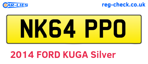 NK64PPO are the vehicle registration plates.