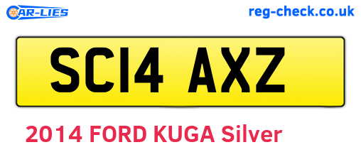 SC14AXZ are the vehicle registration plates.
