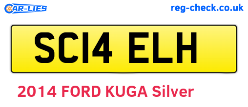 SC14ELH are the vehicle registration plates.