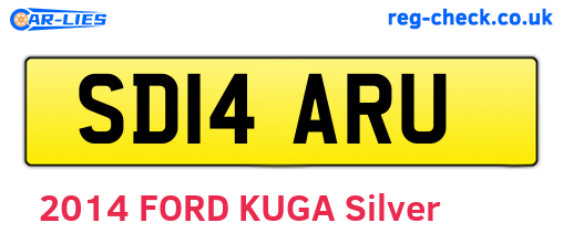 SD14ARU are the vehicle registration plates.