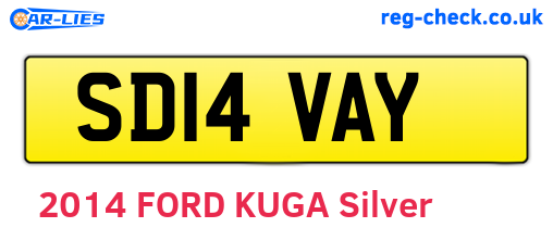 SD14VAY are the vehicle registration plates.