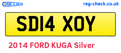 SD14XOY are the vehicle registration plates.