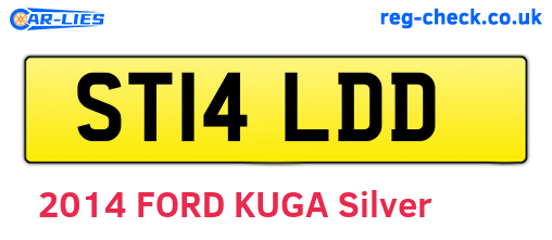 ST14LDD are the vehicle registration plates.