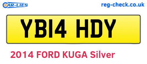 YB14HDY are the vehicle registration plates.