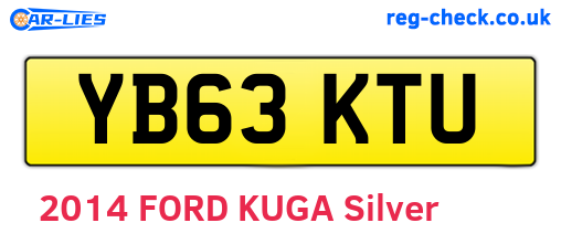 YB63KTU are the vehicle registration plates.