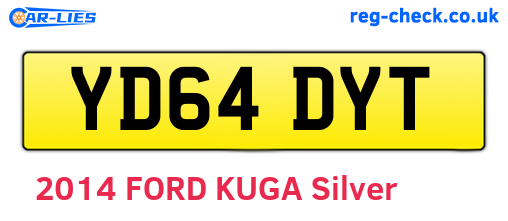 YD64DYT are the vehicle registration plates.
