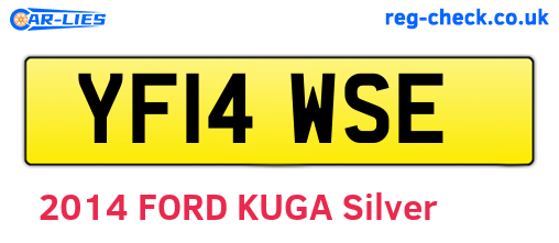 YF14WSE are the vehicle registration plates.