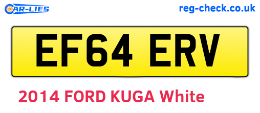 EF64ERV are the vehicle registration plates.