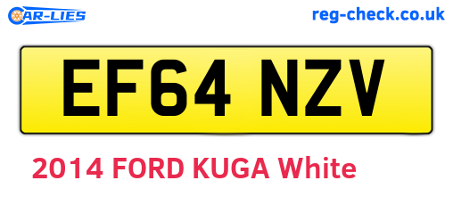 EF64NZV are the vehicle registration plates.