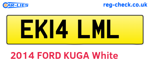 EK14LML are the vehicle registration plates.