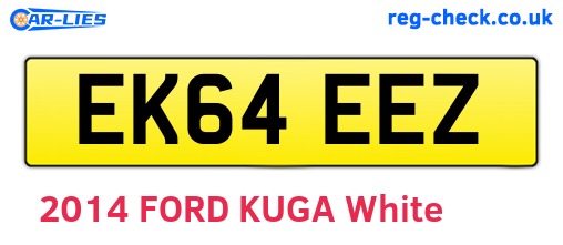 EK64EEZ are the vehicle registration plates.