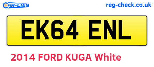 EK64ENL are the vehicle registration plates.