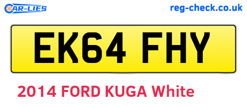 EK64FHY are the vehicle registration plates.