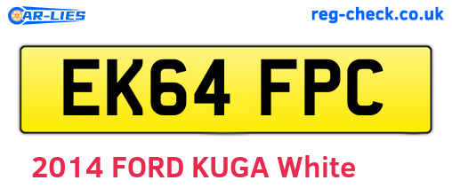 EK64FPC are the vehicle registration plates.