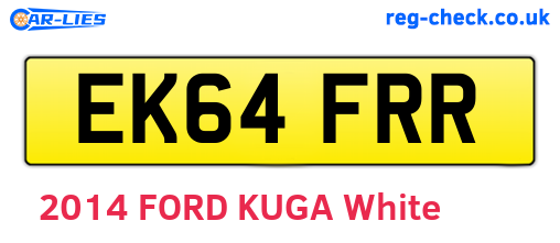 EK64FRR are the vehicle registration plates.