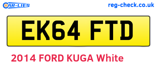 EK64FTD are the vehicle registration plates.