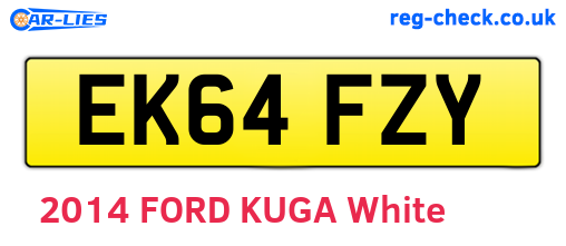 EK64FZY are the vehicle registration plates.