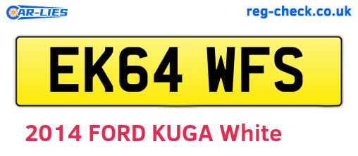 EK64WFS are the vehicle registration plates.