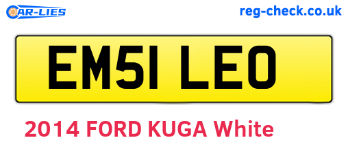 EM51LEO are the vehicle registration plates.